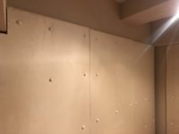 柏市 防音室壁は吸音板付き