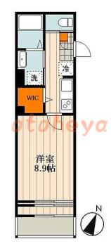 楽器ピアノ可相談 の 賃貸物件 1K 11.9万円の図面１